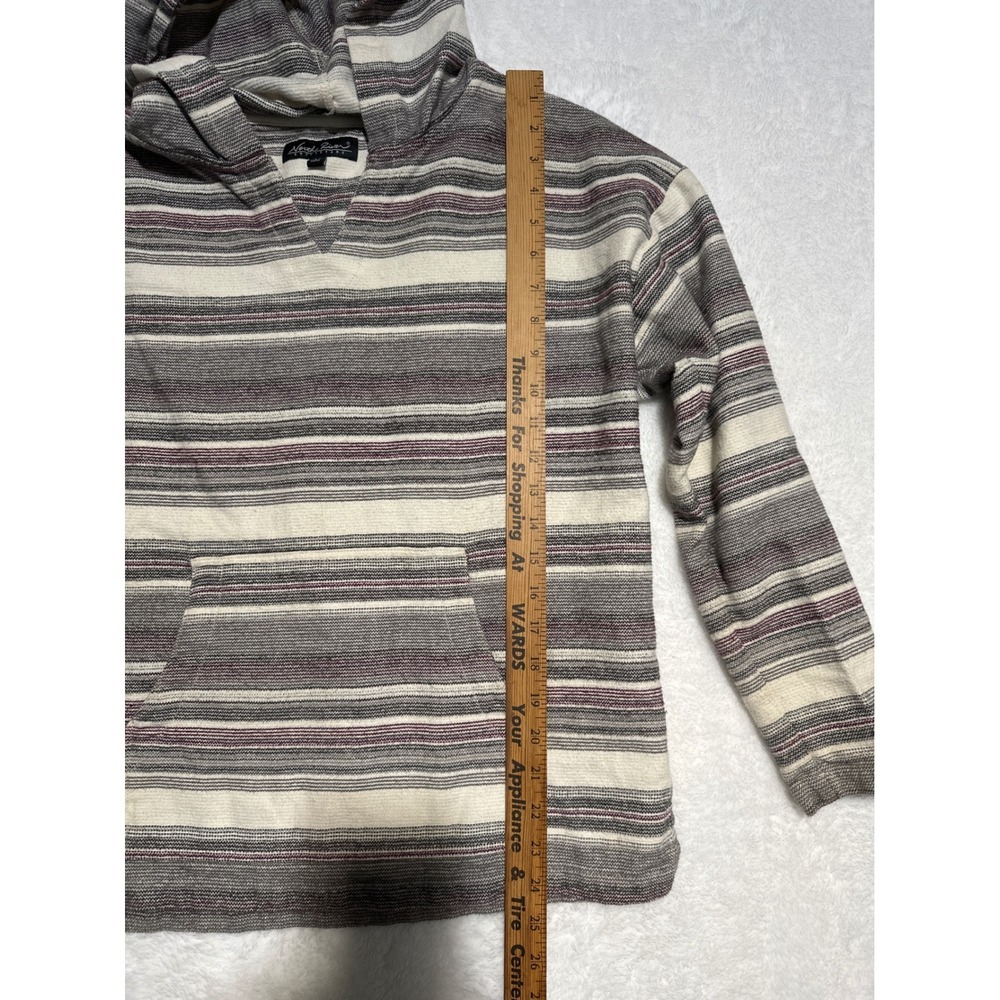 North River Outfitters Striped Hoodie Pullover Pocket Casual Size M - Picture 3 of 7